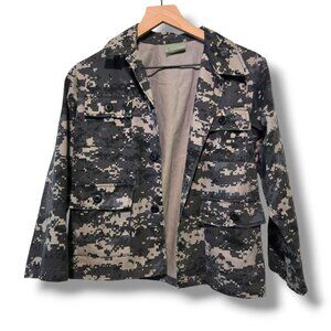 Jr G.I. BDU shirt by Rothco digital camo grey Kids Large up to 36.5 inch chest